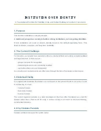 Cover of Institution Over Identity